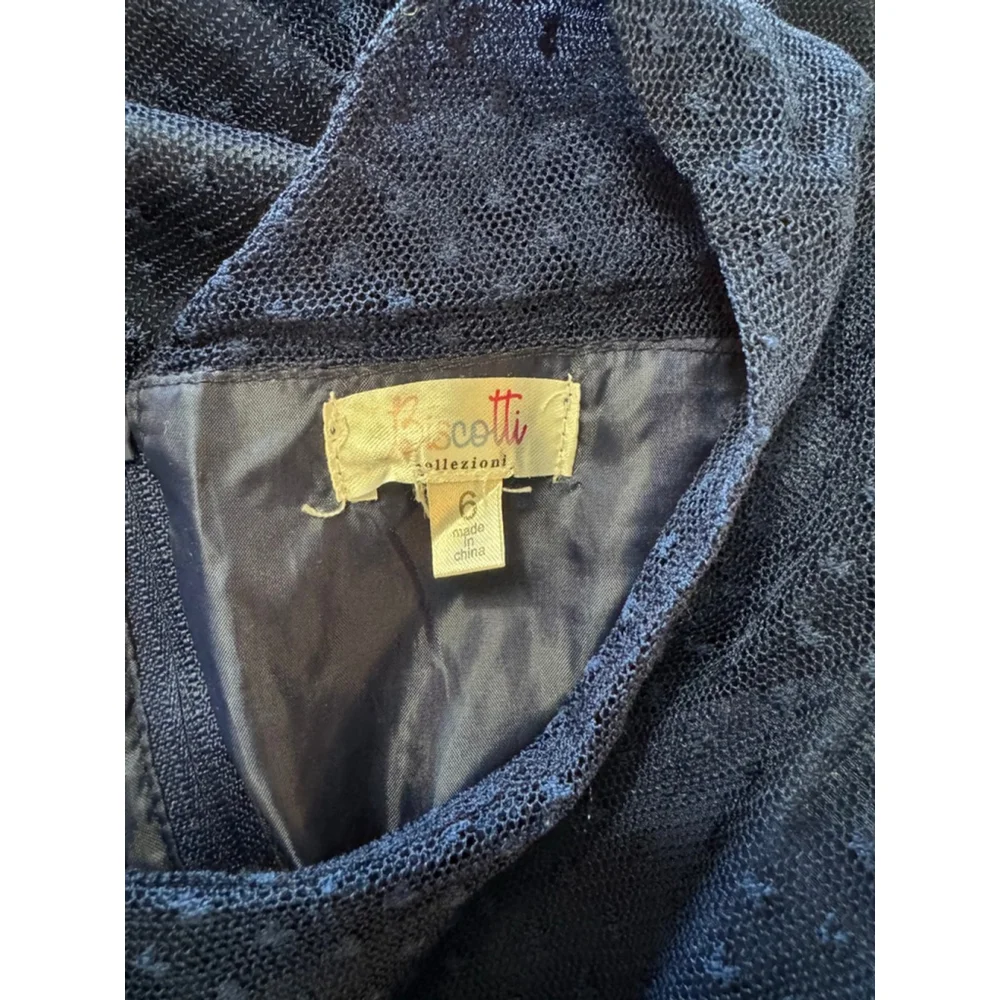Biscotti Collezioni | Girls' Navy Blue Formal Dress | Size 6